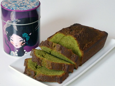 Cake au thé vert matcha